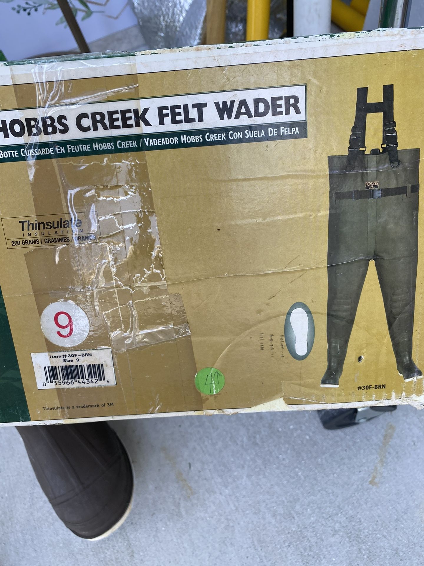New Older Stock Size 9 Fishing Waders. Can be seen in Jupiter.