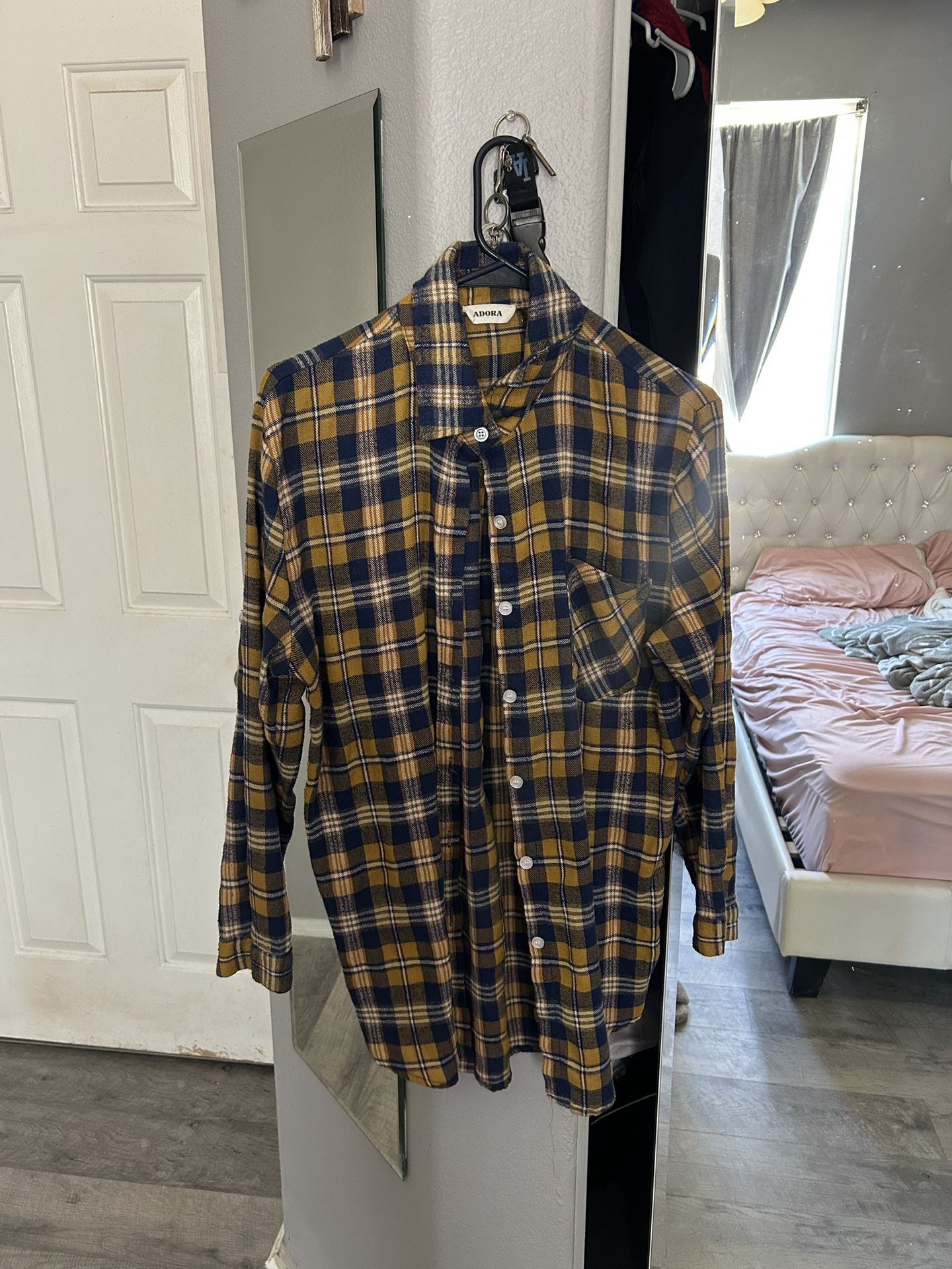 Oversized Flannel Plaid Shirt 