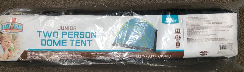Lake & Trail Junior Two Person Dome Tent brand new