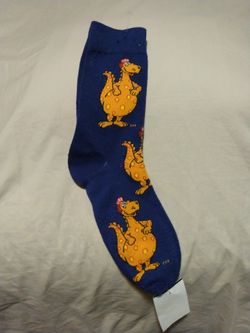 Kraft Macaroni And Cheese "Cheesasaurus Rex" Socks 