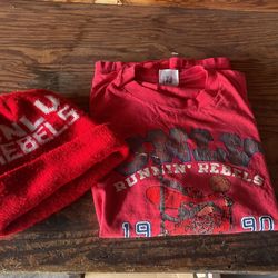 Vintage UNLV national Championship Tee And Hat