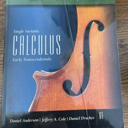 Single Variable Calculus Early Transcedentals