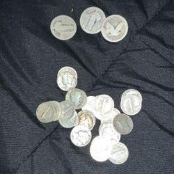 Randown Years Mercury Dimes  3 Quarters