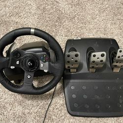 Logitech G920 Racing Sim Wheel, Pedals