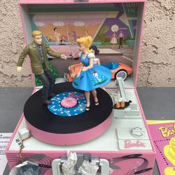 Collectible Barbie Music Box, "Let's Go to the Hop", 1993 Enesco Music Box # 551538 BRAND NEW 