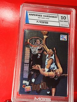 1997-98 Topps Inside Stuff Top 10 Anfernee Hardaway #IS10 Magic MGS 10 GEM MT