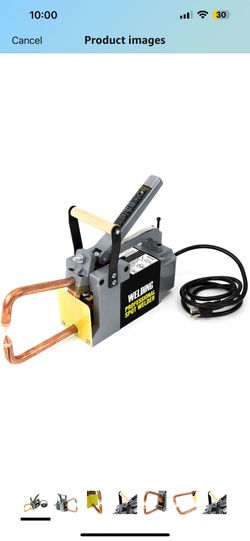 Stark USA Portable Spot Welder 1/8" Electric Single Phase Handheld Welding Tip Gun Handle Weld Spot 110V 6" Throat Depth