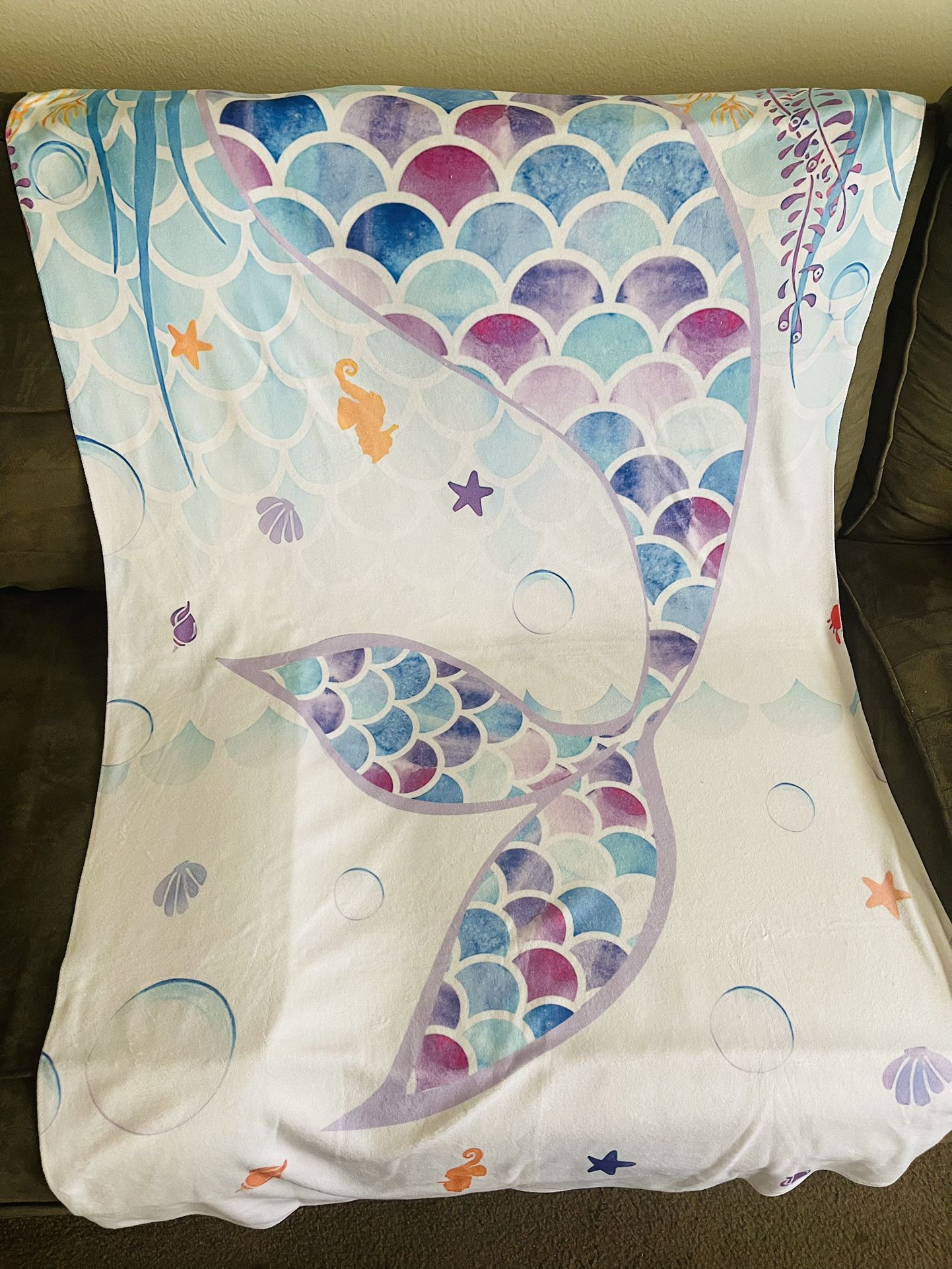 Mermaid Tail Beach Towel- Brand New ! 
