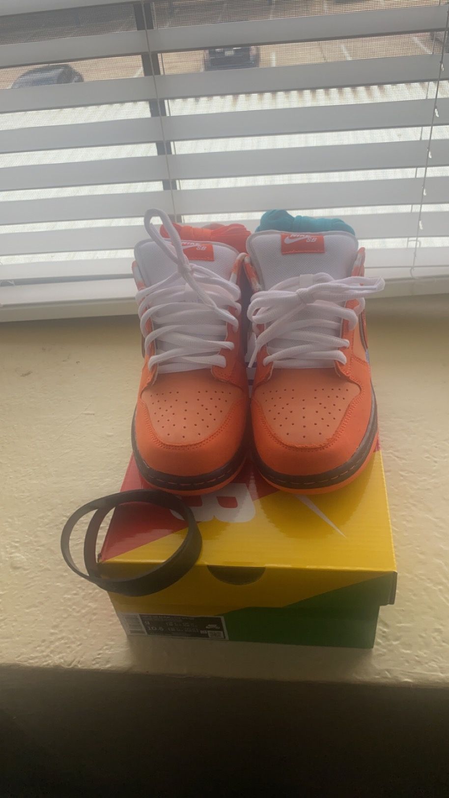 Orange lobsters size 9