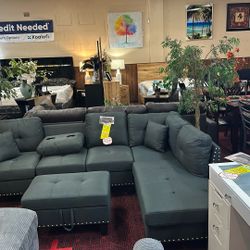 Sectional With Ottoman