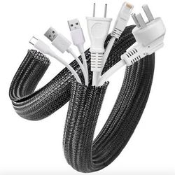 AGPTEK Cable Sleeve Cover, 2 Pack