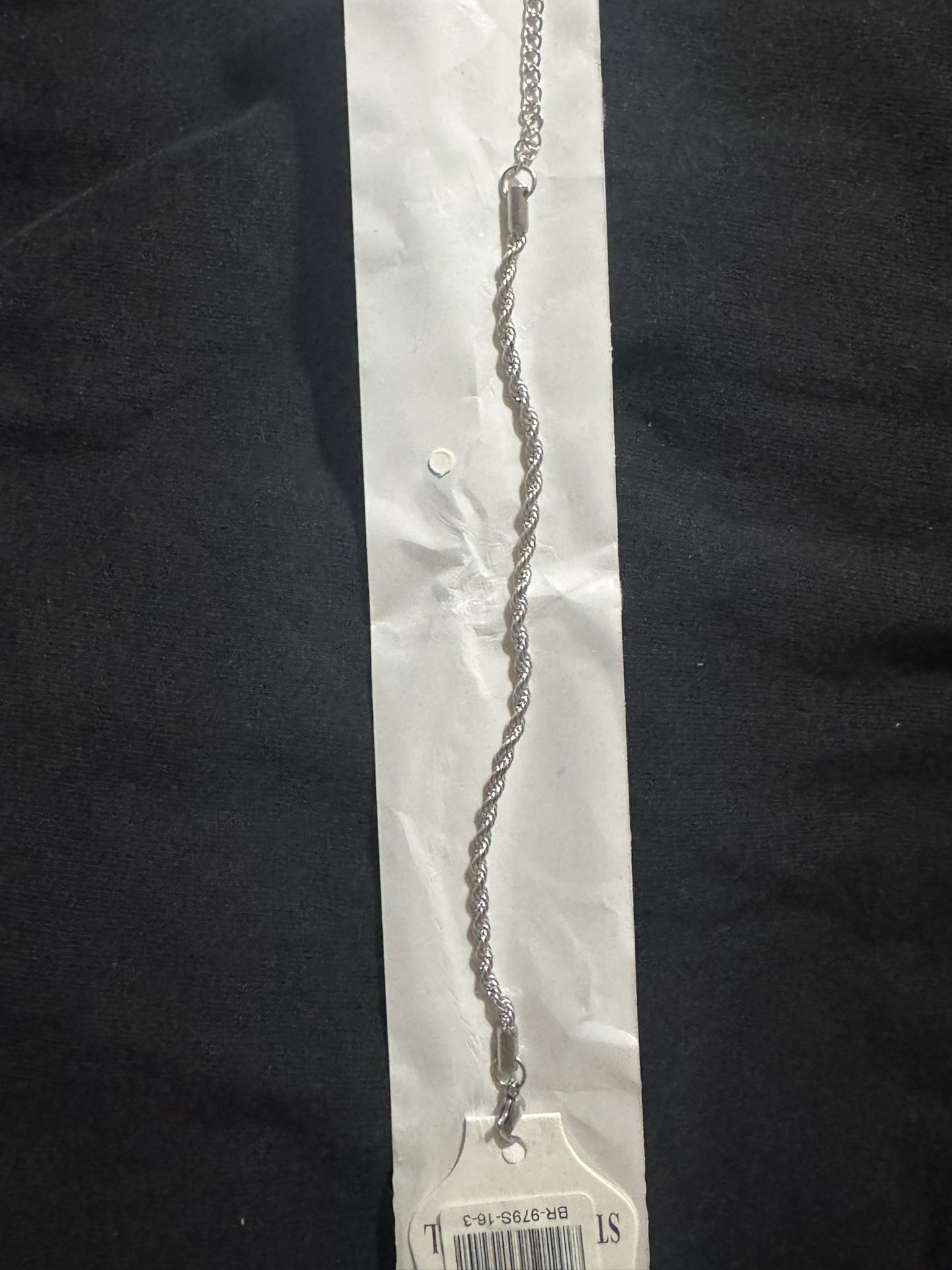 925 Sterling silver Rope bracelet