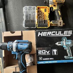 Hercules Hammer Drill/Dewalt Impact ‼️💯✅