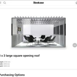 LARGE OFFICE POD'S  13'X13' FIRE COMPLIANT OPEN ROOF. BIG ENOUGH FOR 16 PEOPLE. 