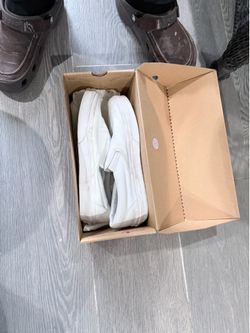 Vans Classic Slip-On All White Women’s Size 8.5