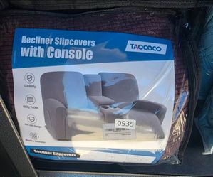 Waterproof Recliner Sofa Cover 1-Piece Couch Covers Sky Blue