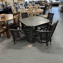 Asian Style Dining Table And Chairs (in Store)