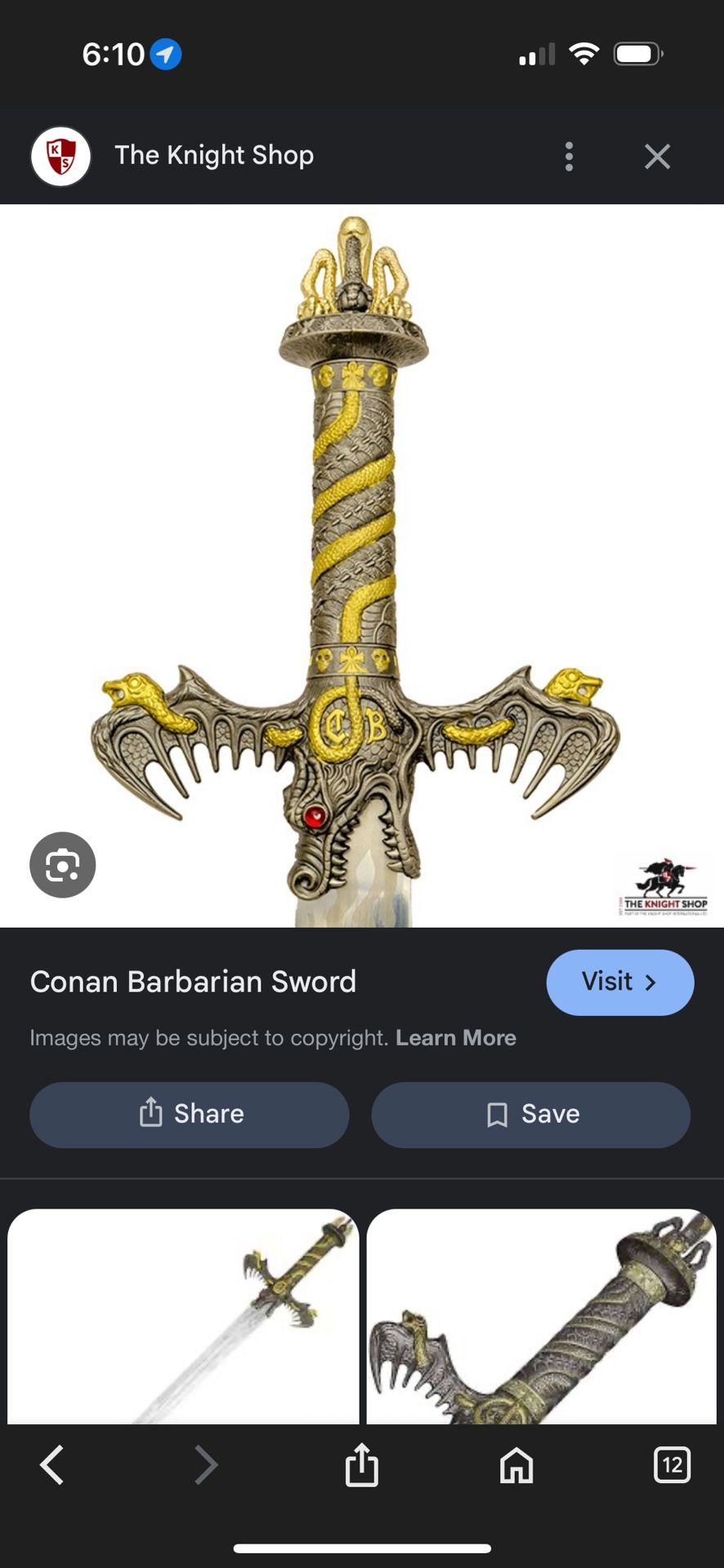 Conan Barbarian Sword