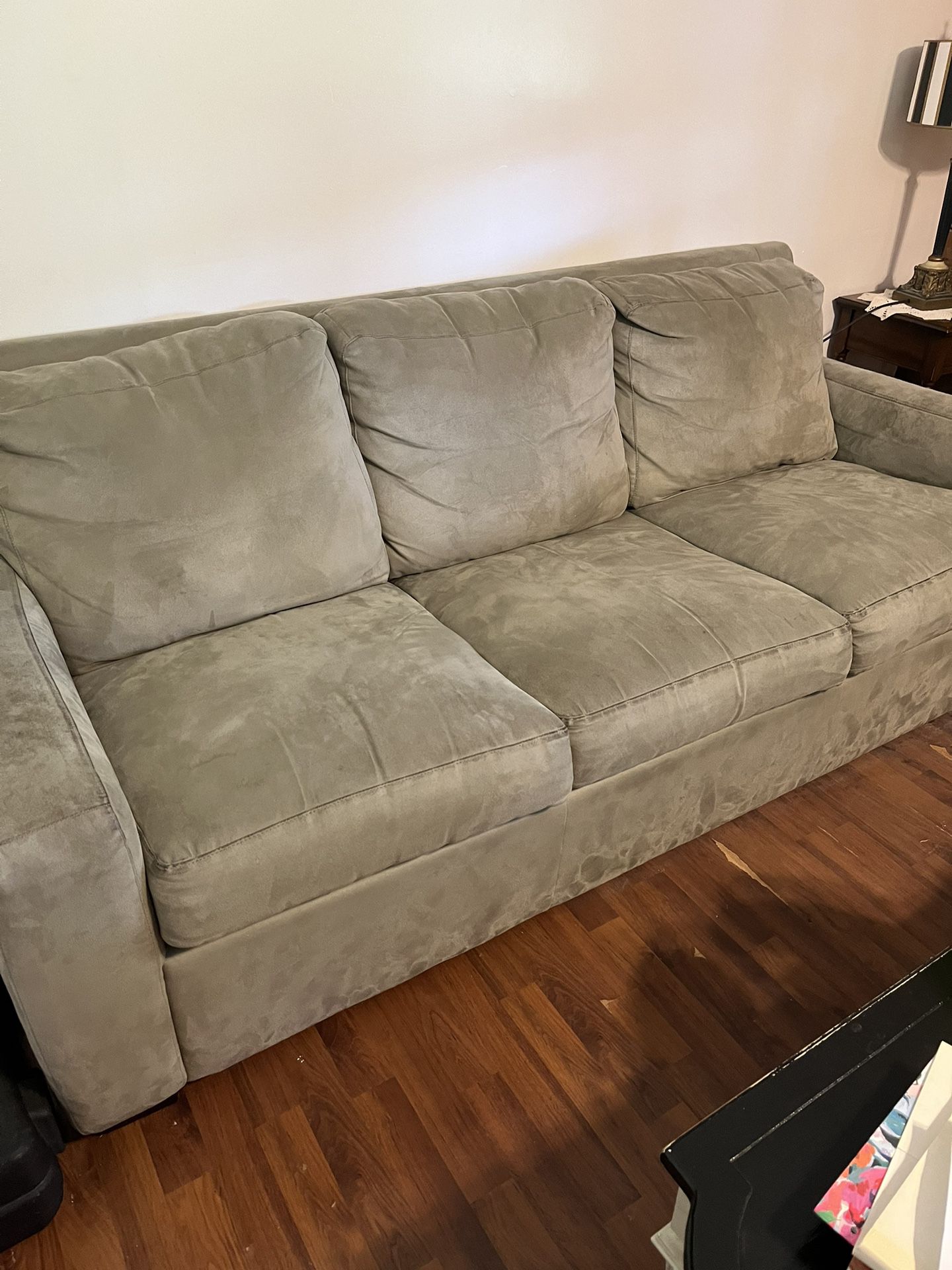Green Microfiber Couch
