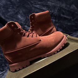 Burgundy Timberlands 
