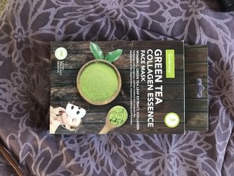 Green tea collagen sheet face mask