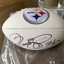 Jerome Bettis Signed Football