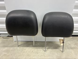 2002-2008 Dodge Ram 1(contact info removed) 3500 Front Headrest Pair Black Leather OEM