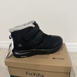 FitVille Men’s Wide Waterproof Snow Boots 