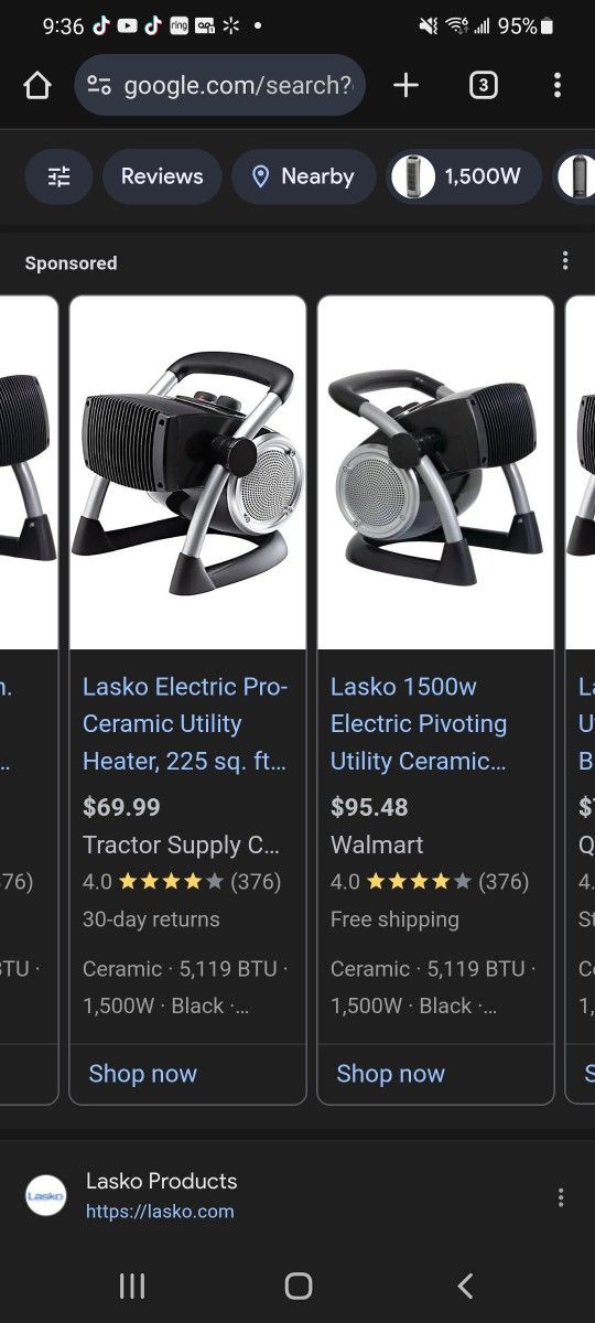 Lasko Pro Ceramic Heater