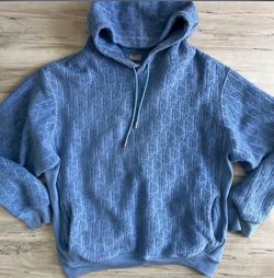 Christian Dior Terry Oblique Monogram All over Print Hoodie XL