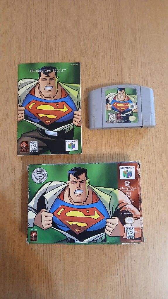 N64 SuperMan Nintendo 64 Game