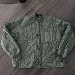 Vintage US Military Air Force USAF Quilted Jacket Liner Men's Flyers CWU 9/P XL