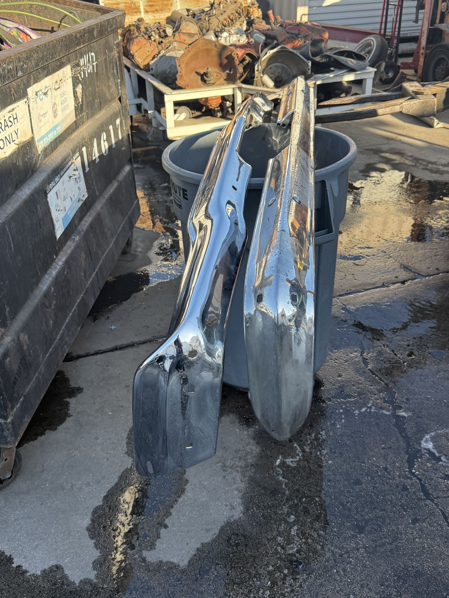 1961 Chevy Impala One Piece Front And Back Bumper
