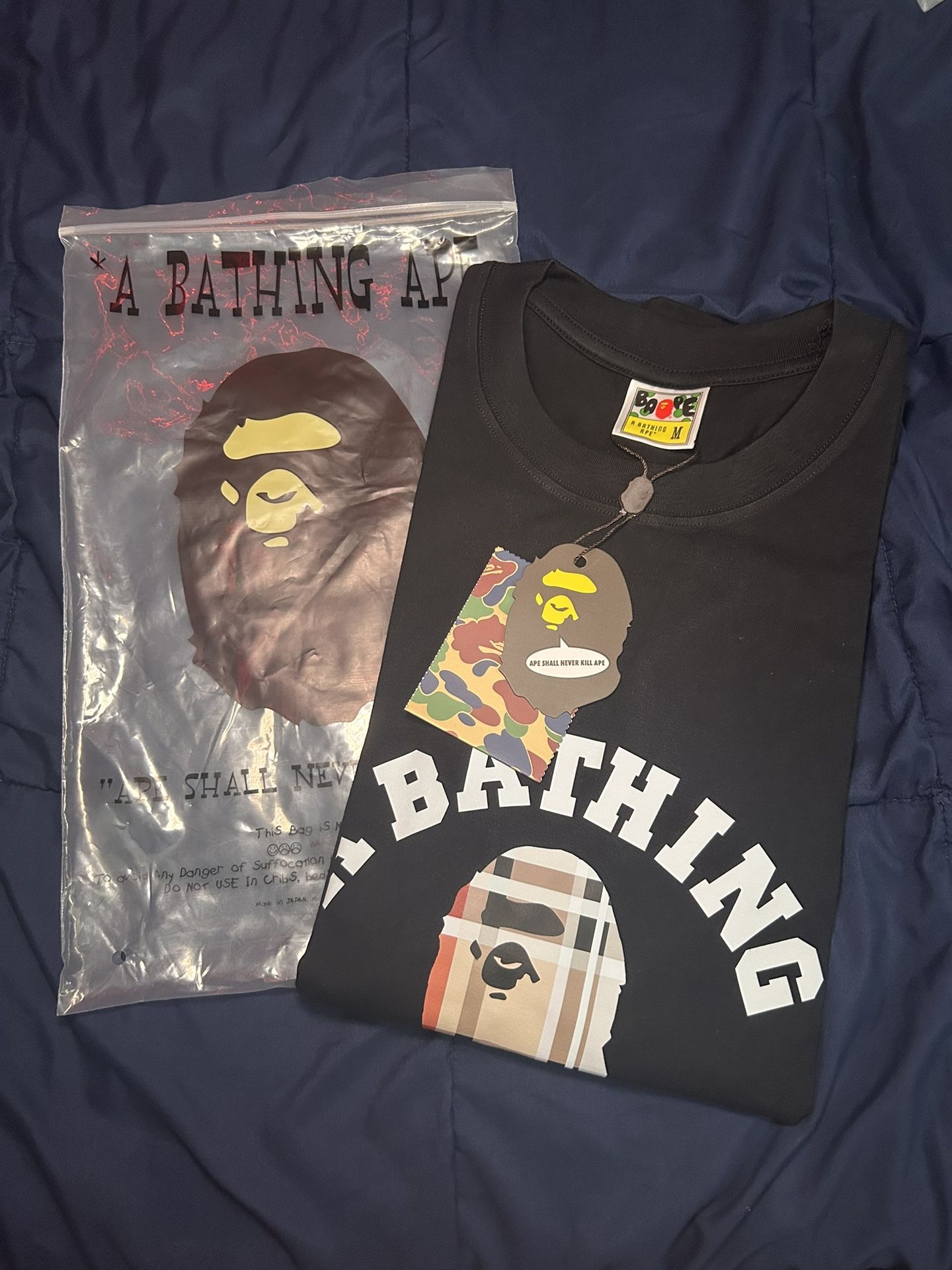 BAPE Check College Tee