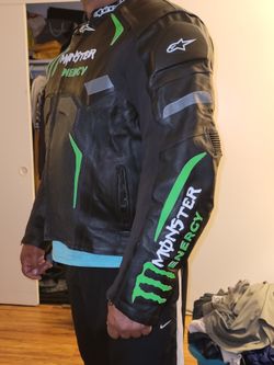 3XL Alpinestars Monster Energy Leather Jacket for Sale in Torrance