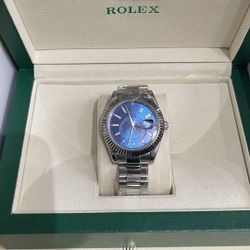 Rolex Datejust 126334 Silver Oyster Bracelet with Silver Bezel