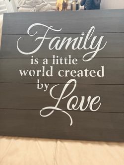 Family Quote Wooden Wall Sign