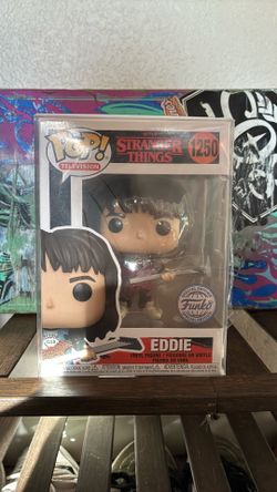 Eddie Munson Funko pop (sleeved)