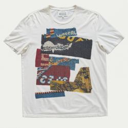 Maison Martin Margiela SS15 Collage Print Graphic Tee 54 L