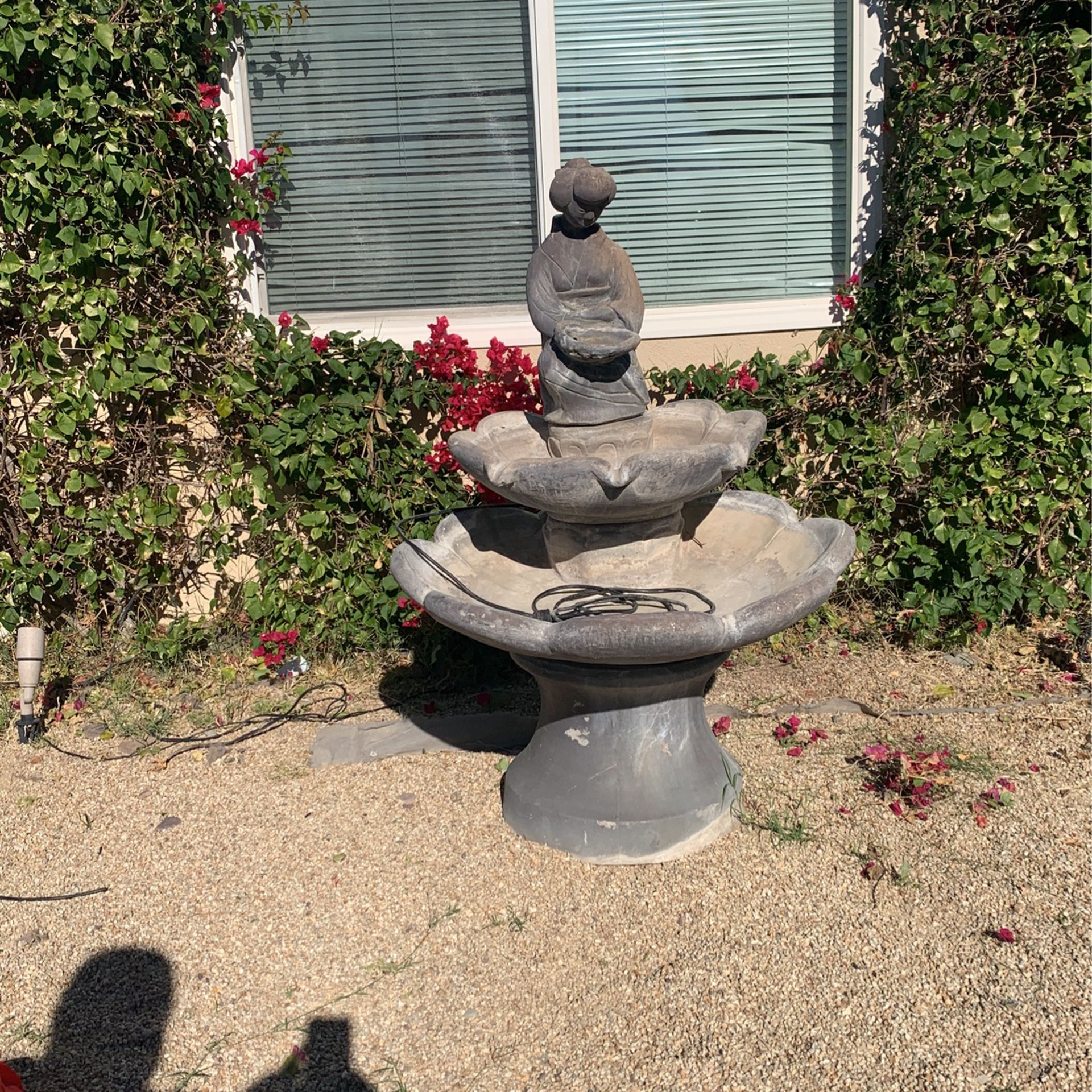 Functioning Concrete Fountain 