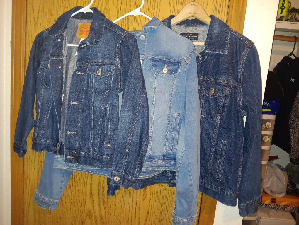 3 Jean Jackets.  $5 Each Or All For $12