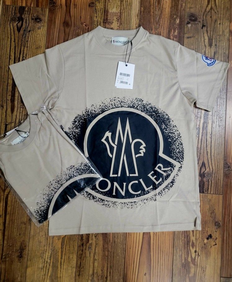 Moncler Tan T shirt All Sizes