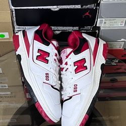 new balance 550 white team red 