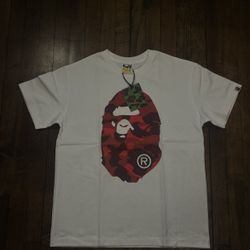 White And Red Bape Shirt 