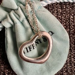 Tiffany & Co. Big Open Heart Necklace