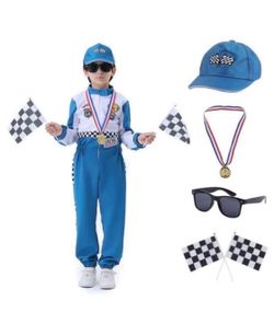 Kids Racing Suit Costume Toddler and Boys Race Car Driver Jumpsuit, Dress Up & Pretend Play, Size: Kids S, M and XL