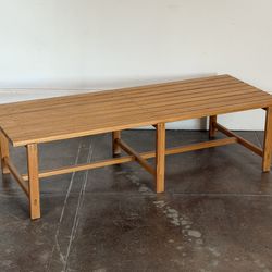 1970’s Solid Pine Swedish Coffee Table / Bench