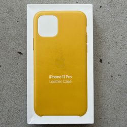iPhone 11 Pro Apple Leather Case OEM AUTH ORIGINAL