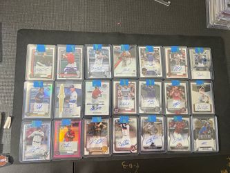 Lot of 21 baseball auto sports cards autographed bowman chrome 1st