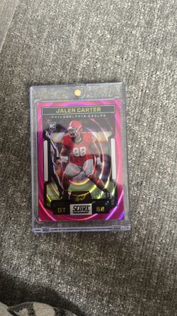 2023 Panini Score Jalen Carter Pink Rookie /199